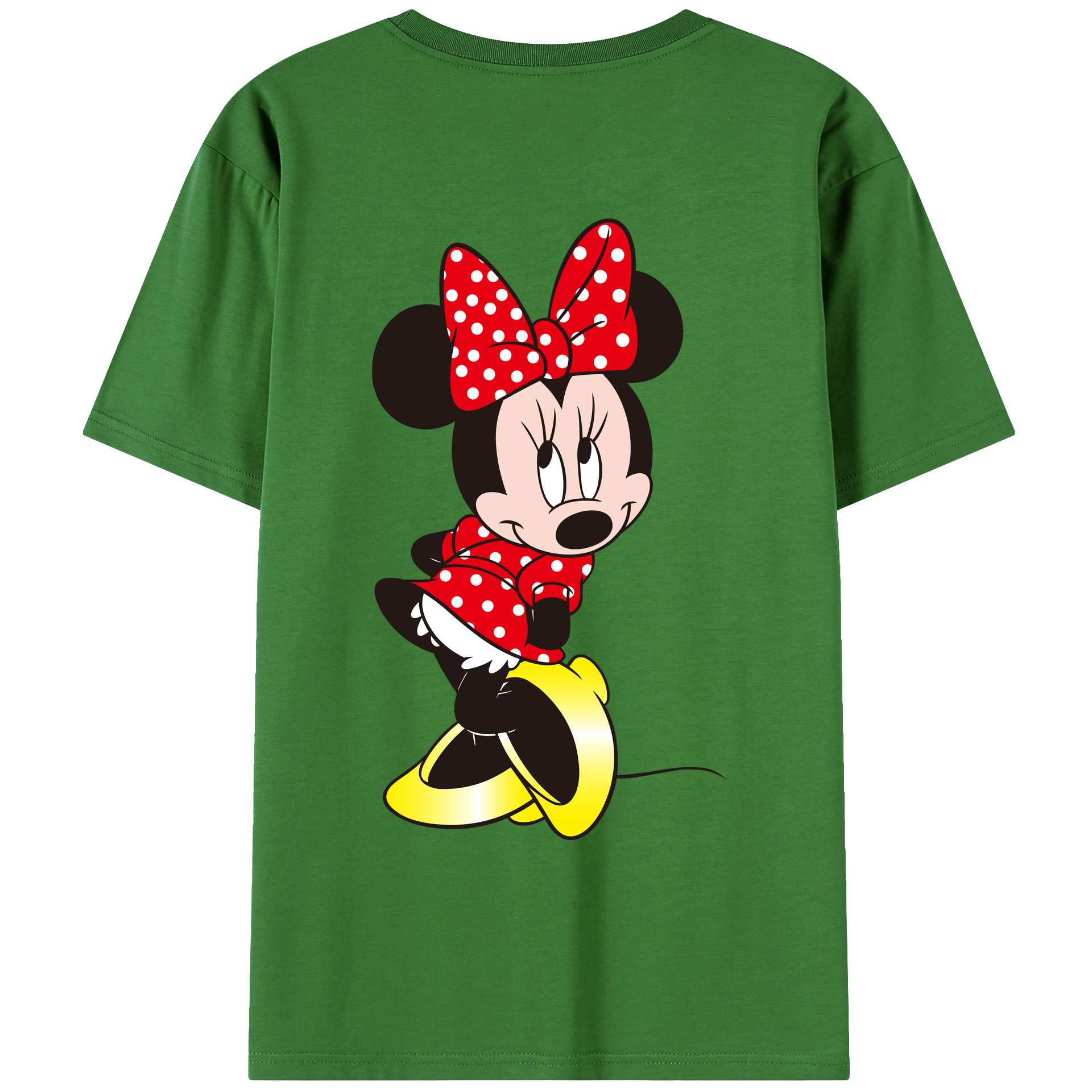 （画像用） ミッキーマウス Mickey Mouse レディース半袖Tシャツ(バックプリント)